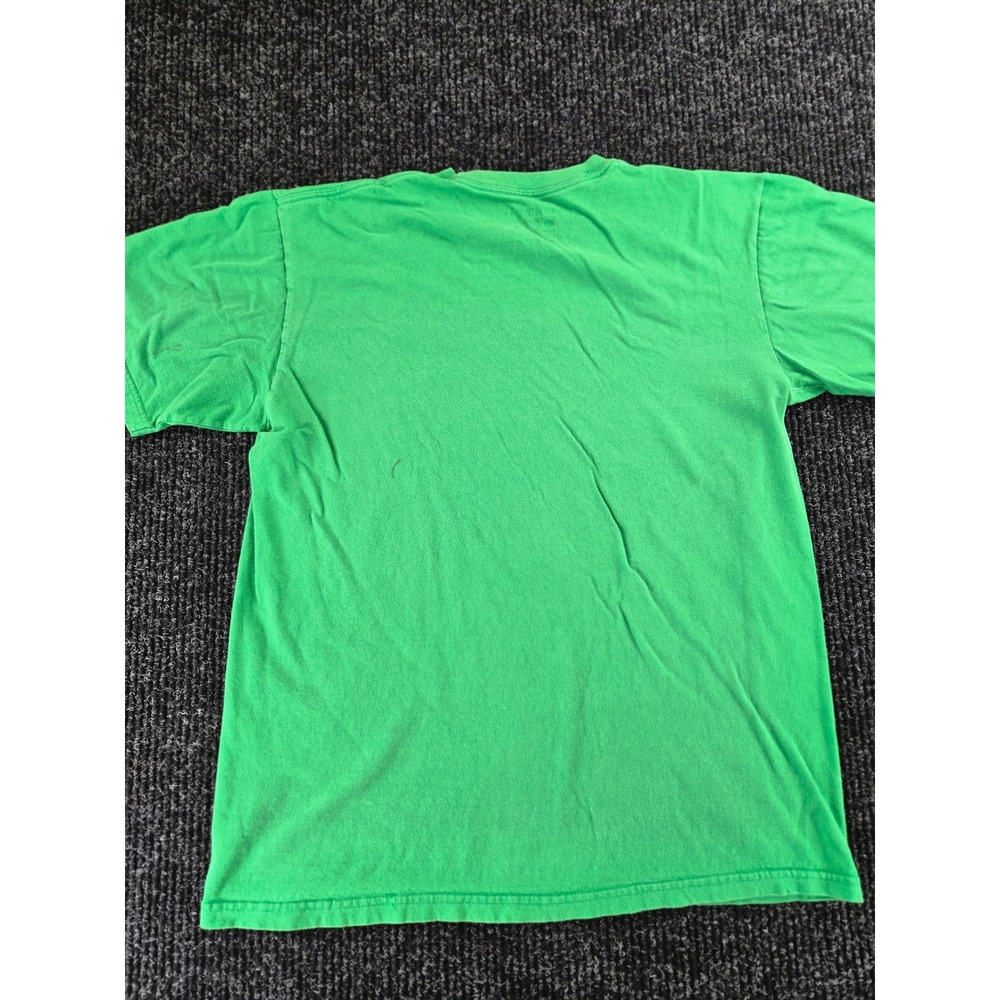 Hurley Mens Las Vegas NV Graphic T-Shirt Green Large Short Sleeve Cotton Tee - Picture 2 of 10